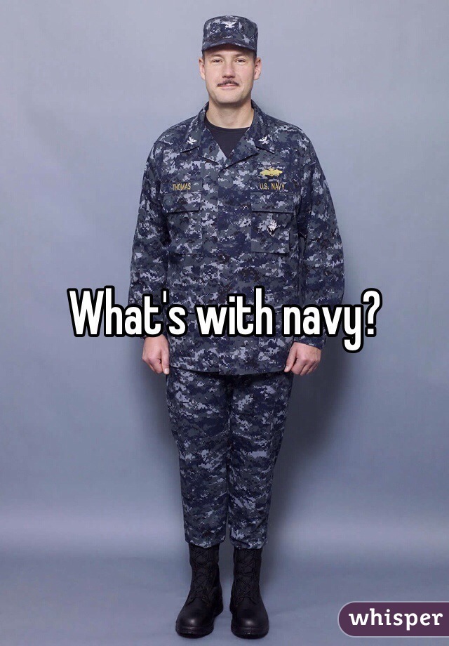What's with navy?