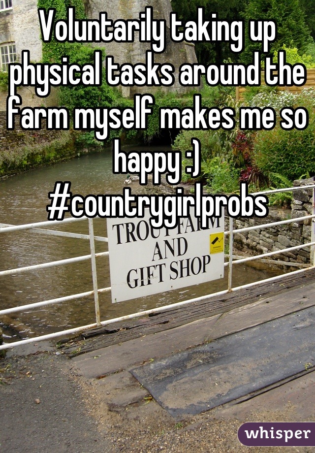 Voluntarily taking up physical tasks around the farm myself makes me so happy :)
#countrygirlprobs