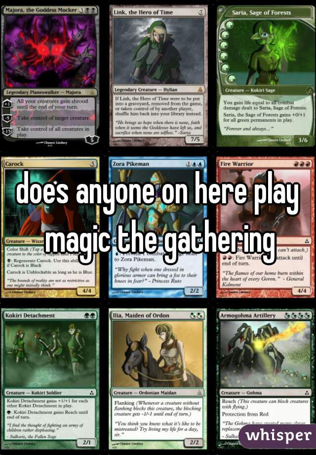 does anyone on here play magic the gathering
