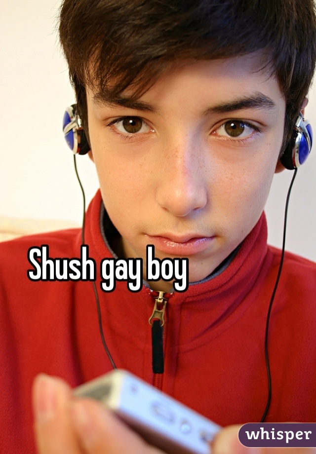 Shush gay boy 