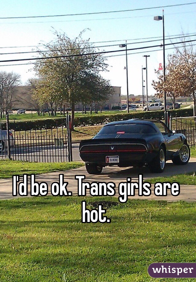 I'd be ok. Trans girls are hot. 