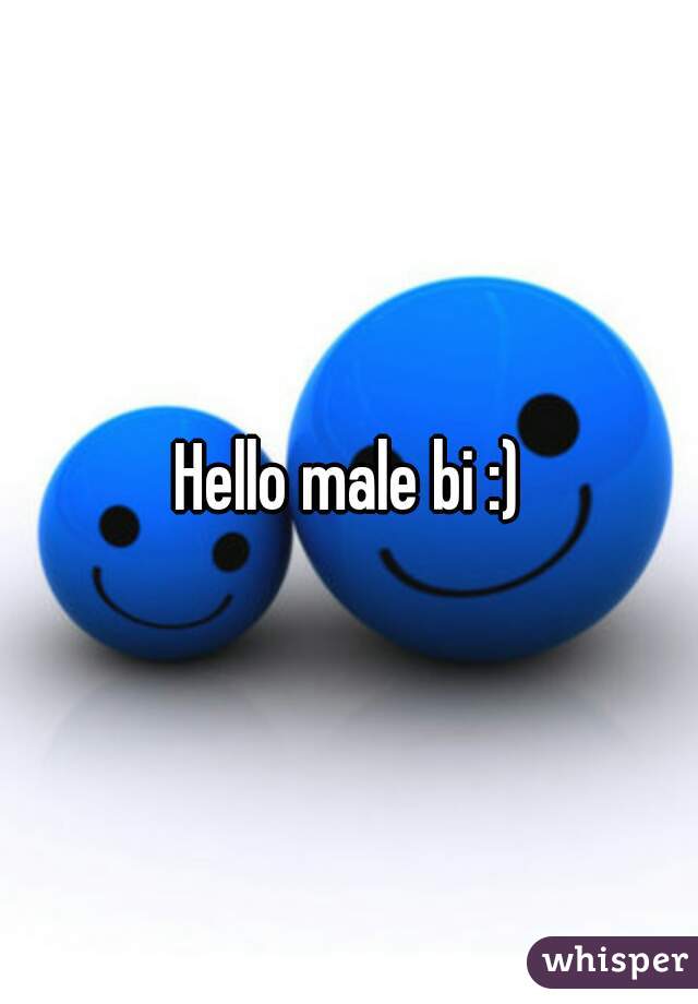 Hello male bi :)