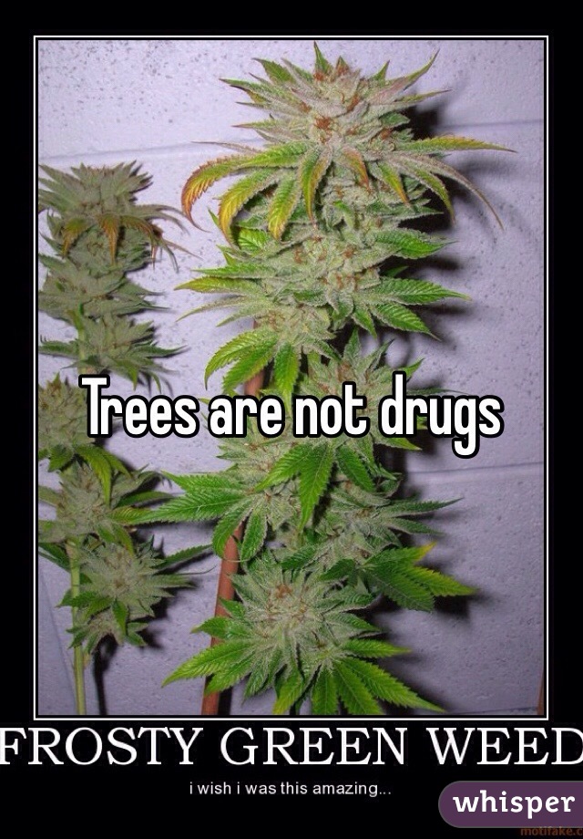Trees are not drugs