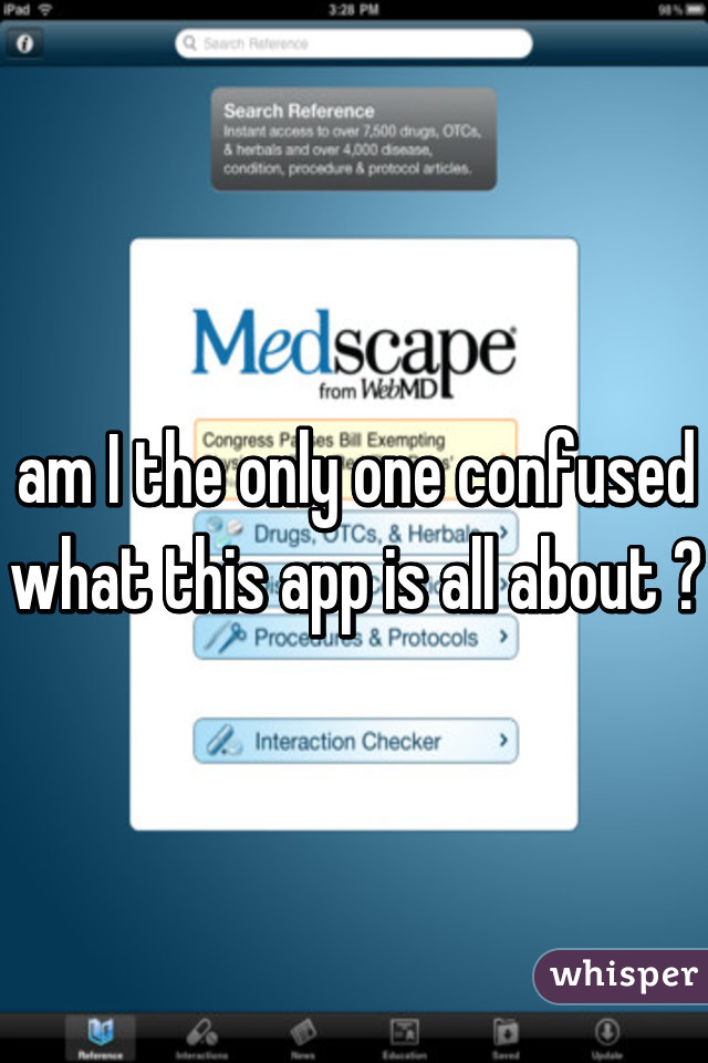 am I the only one confused what this app is all about ?