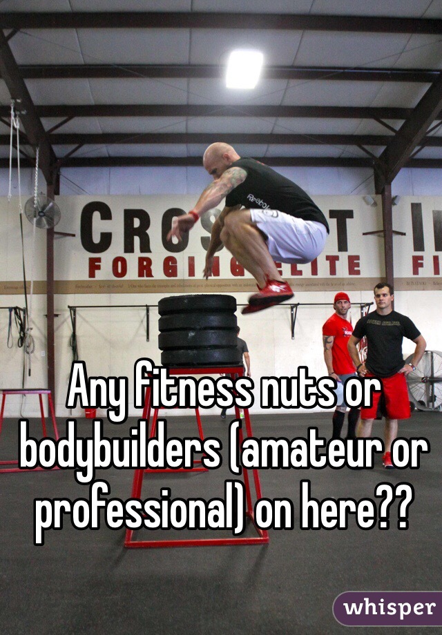 Any fitness nuts or bodybuilders (amateur or professional) on here??