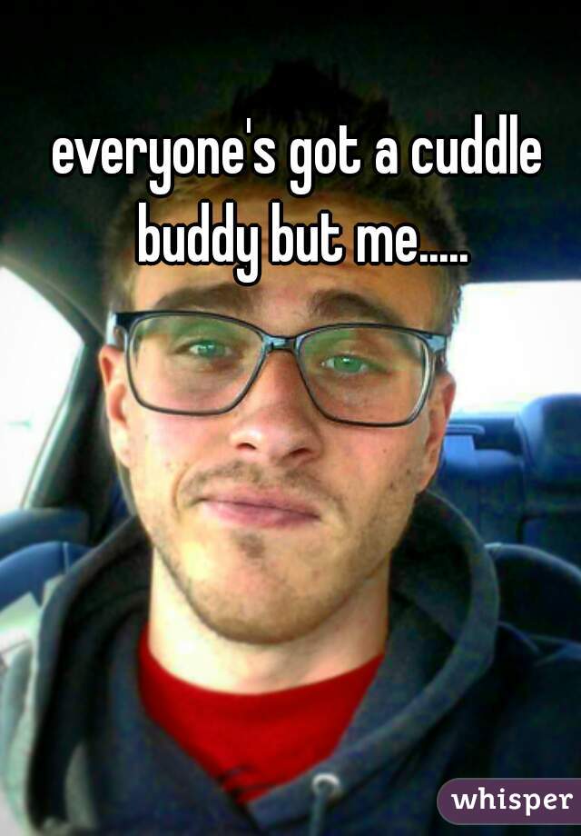 everyone's got a cuddle buddy but me.....