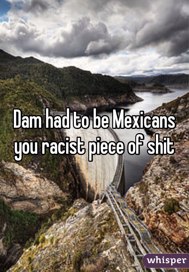 Dam had to be Mexicans you racist piece of shit 