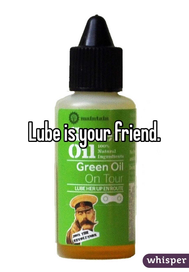 Lube is your friend. 