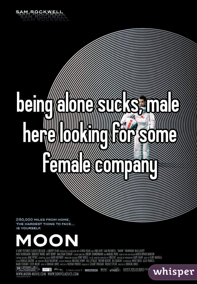 being alone sucks, male here looking for some female company