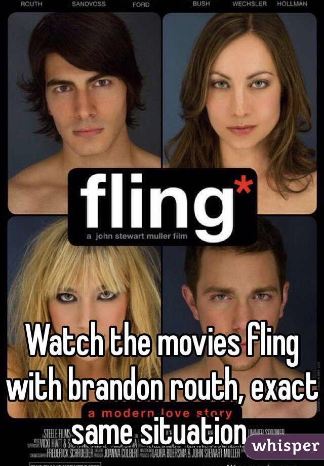 Watch the movies fling with brandon routh, exact same situation. 