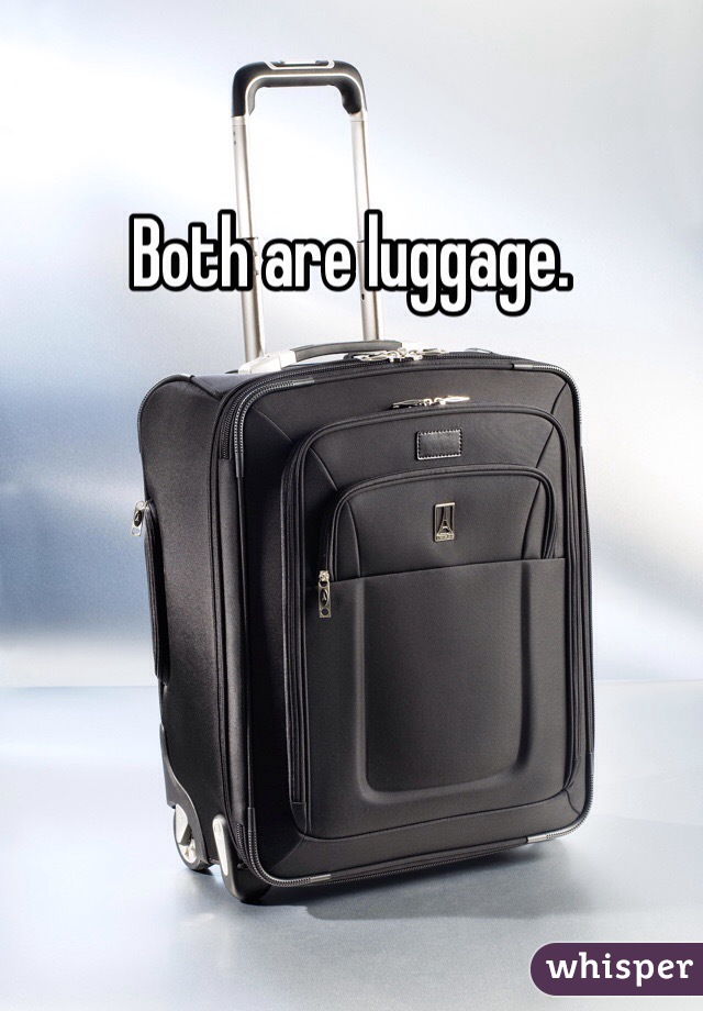 Both are luggage.