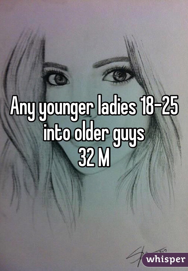 Any younger ladies 18-25 into older guys 
32 M