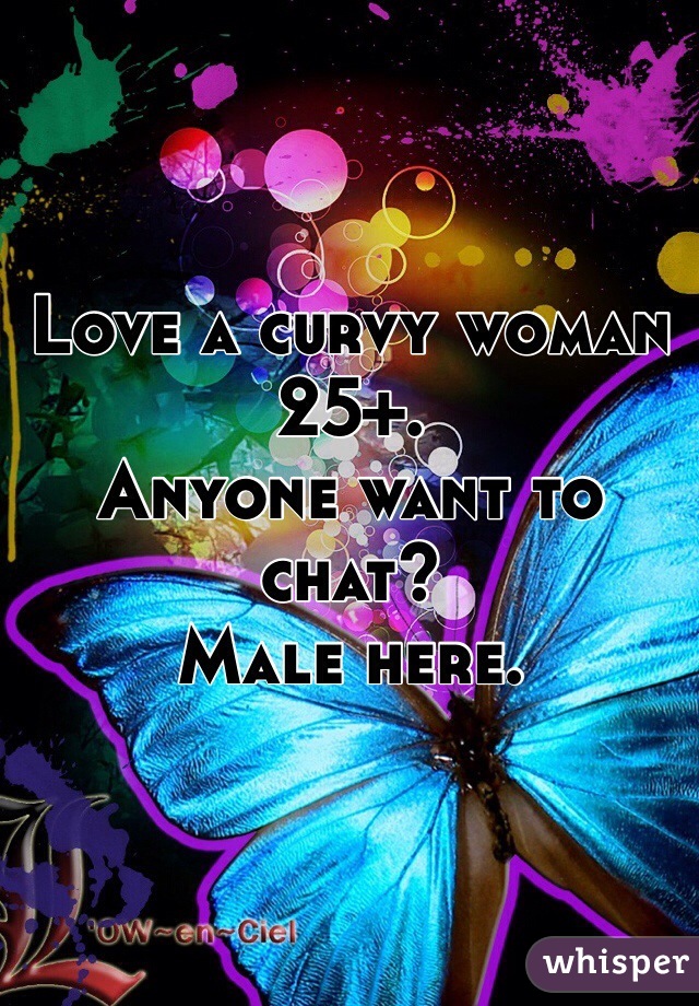 Love a curvy woman 25+.
Anyone want to chat?
Male here.