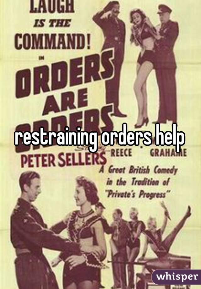 restraining orders help