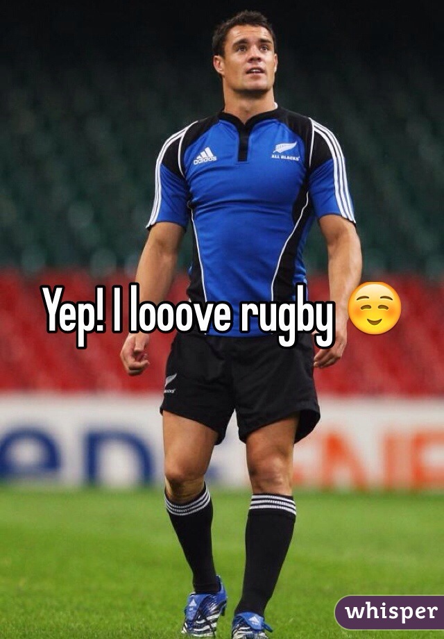 Yep! I looove rugby ☺️