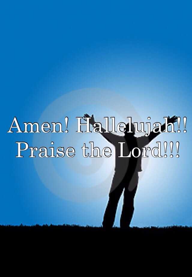 Amen! Hallelujah!! Praise the Lord!!!