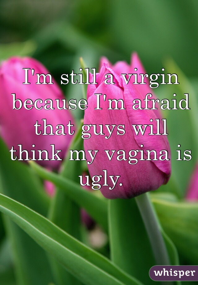 I'm still a virgin because I'm afraid that guys will think my vagina is ugly. 