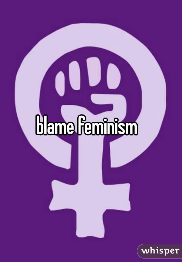 blame feminism  