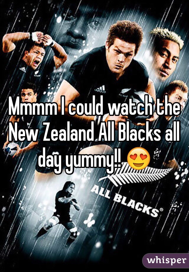 Mmmm I could watch the New Zealand All Blacks all day yummy!! 😍