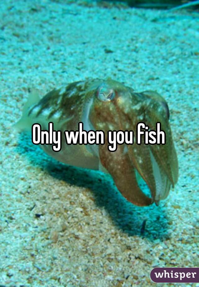 Only when you fish