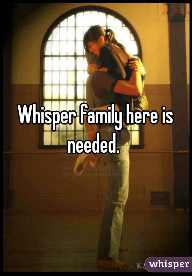 Whisper family here is needed.  