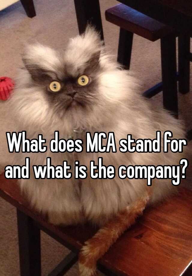 what-does-mca-stand-for-and-what-is-the-company