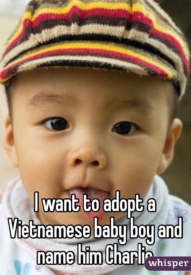 I want to adopt a Vietnamese baby boy and name him Charlie 