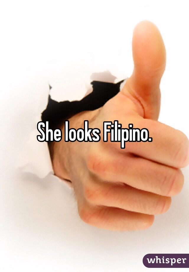 She looks Filipino. 