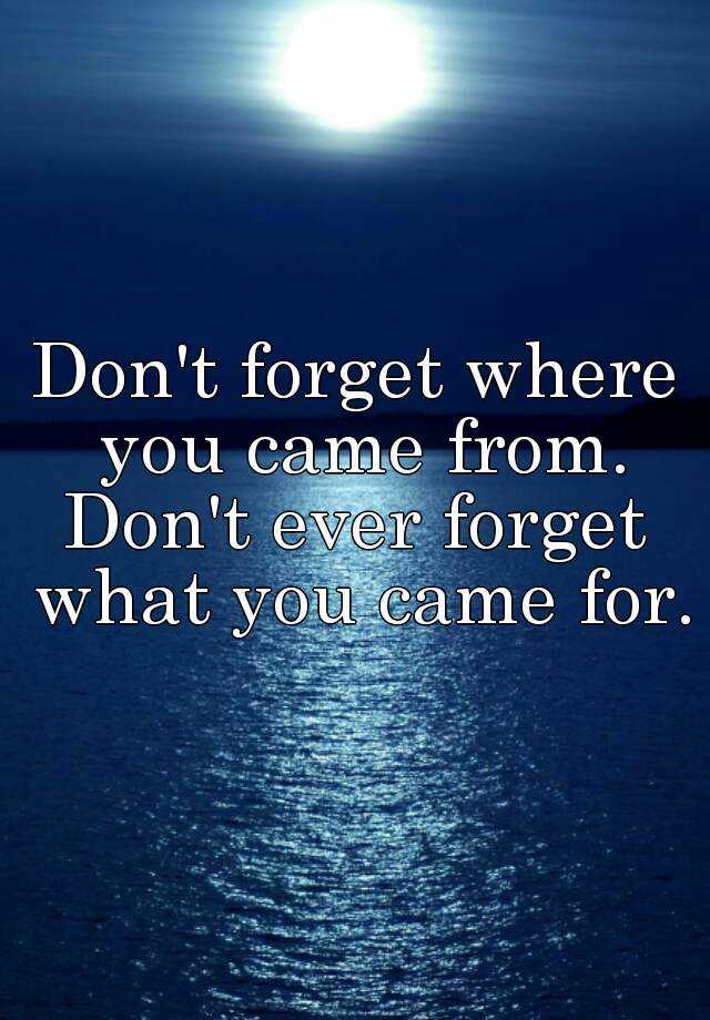 don-t-forget-where-you-came-from-don-t-ever-forget-what-you-came-for