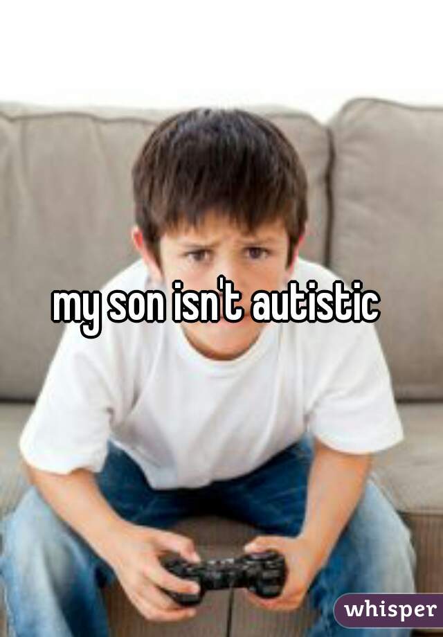 my son isn't autistic 