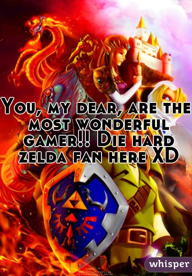 You, my dear, are the most wonderful gamer!! Die hard zelda fan here XD