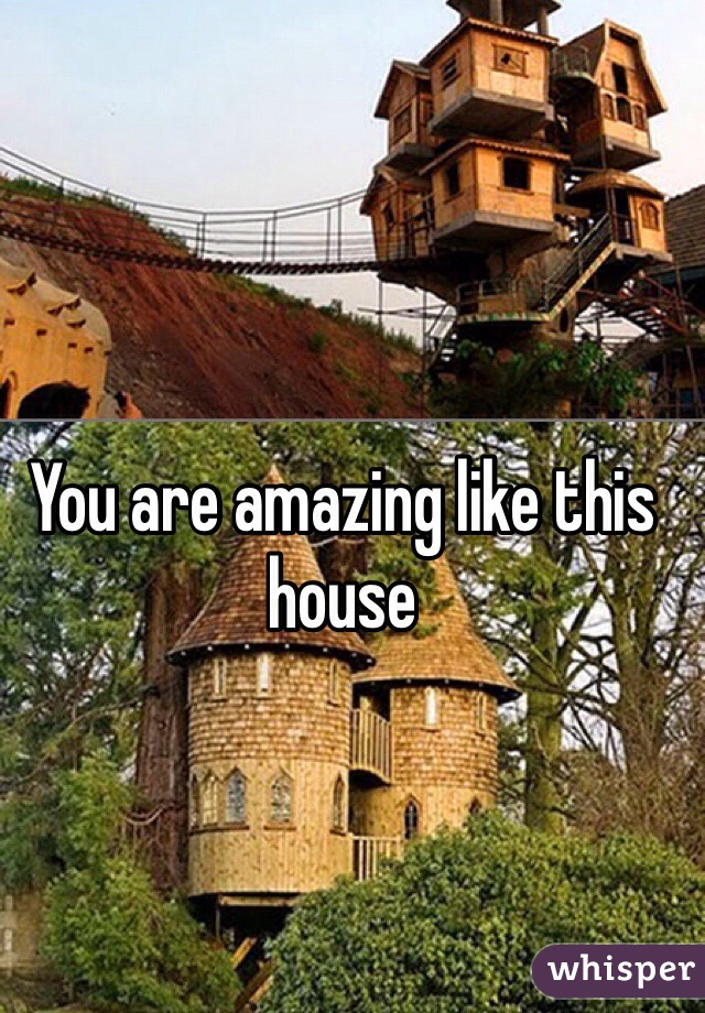 You are amazing like this house 