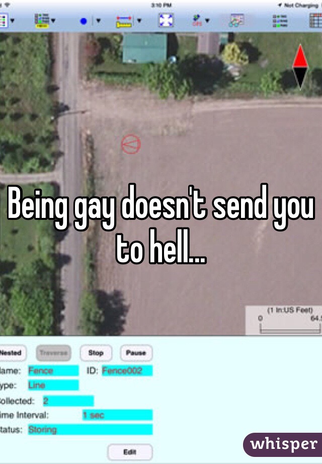 Being gay doesn't send you to hell...