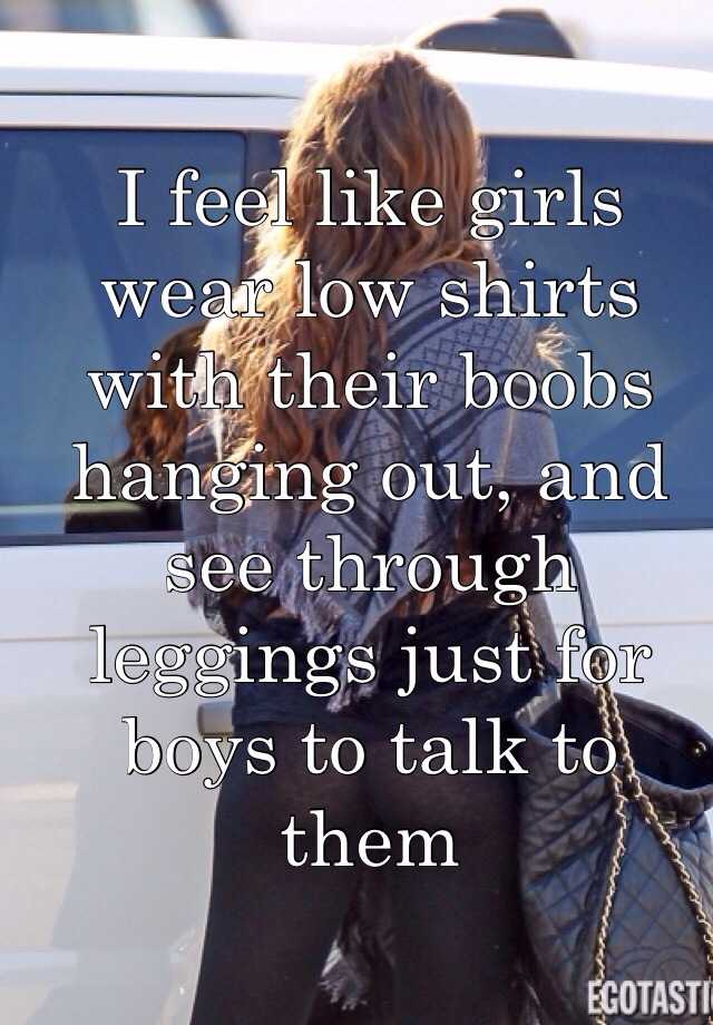 I love when a girls boobs hang out of her shirt