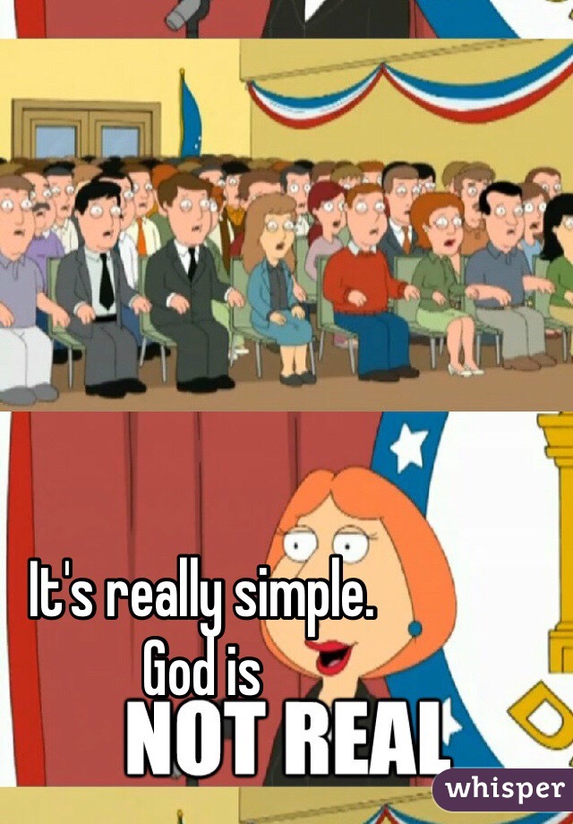 It's really simple.  
God is