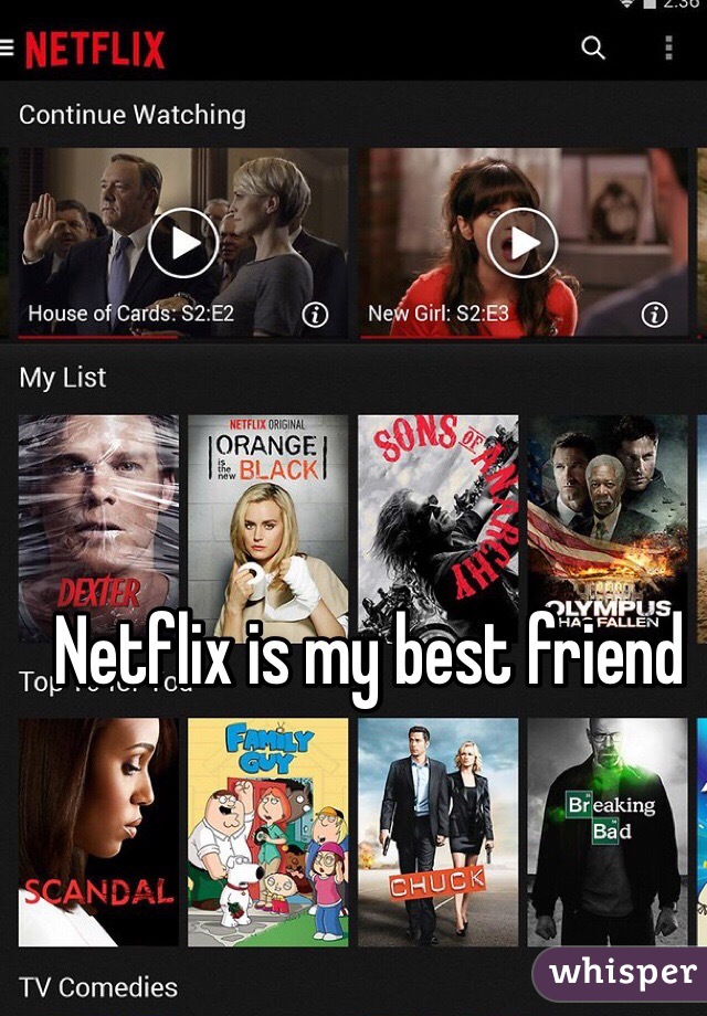 Netflix is my best friend 