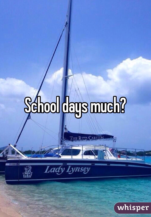 School days much?