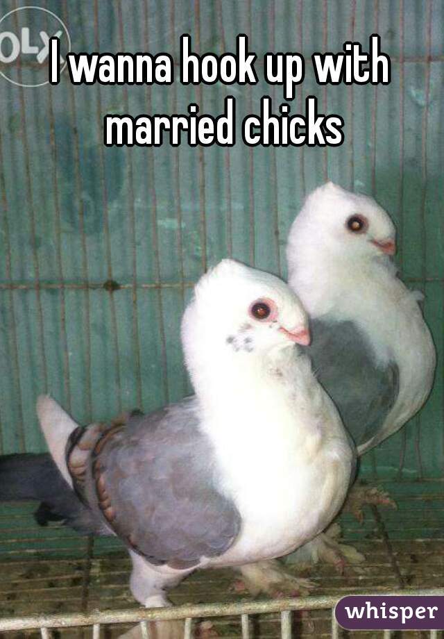 I wanna hook up with married chicks