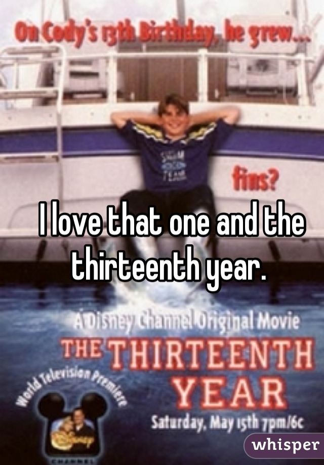 I love that one and the thirteenth year. 