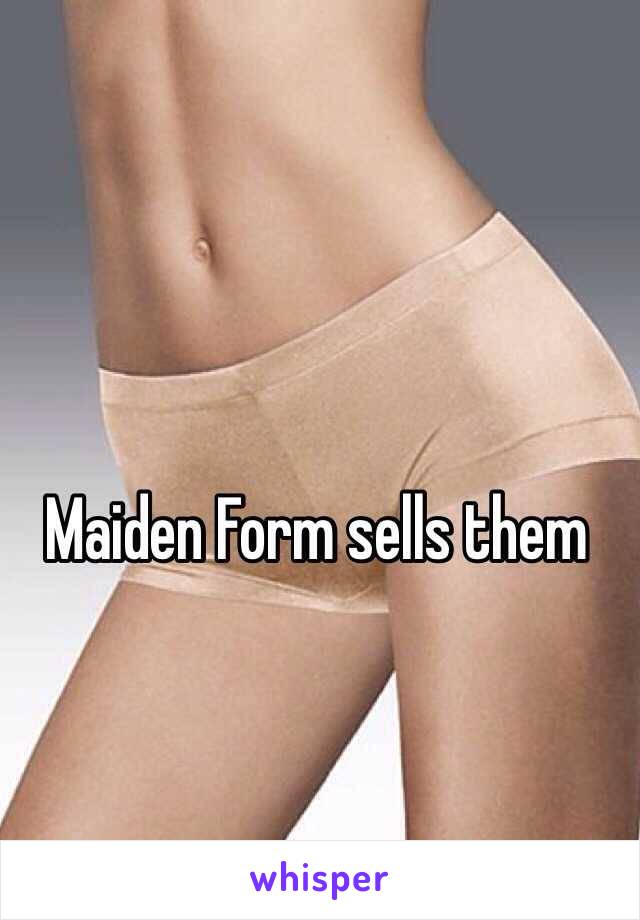 Maiden Form sells them