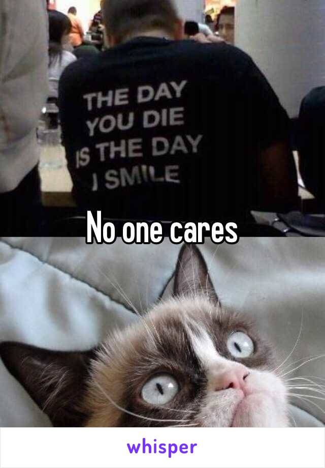 No one cares 