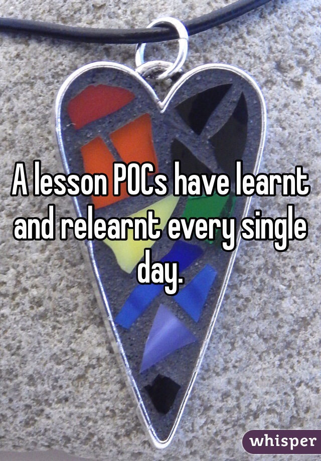 A lesson POCs have learnt and relearnt every single day. 