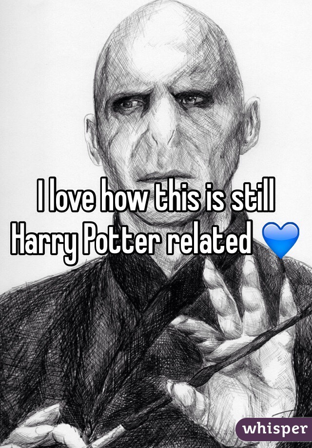 I love how this is still Harry Potter related 💙