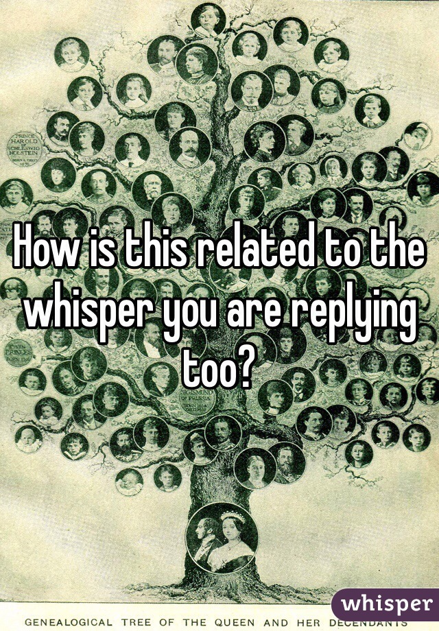 How is this related to the whisper you are replying too?