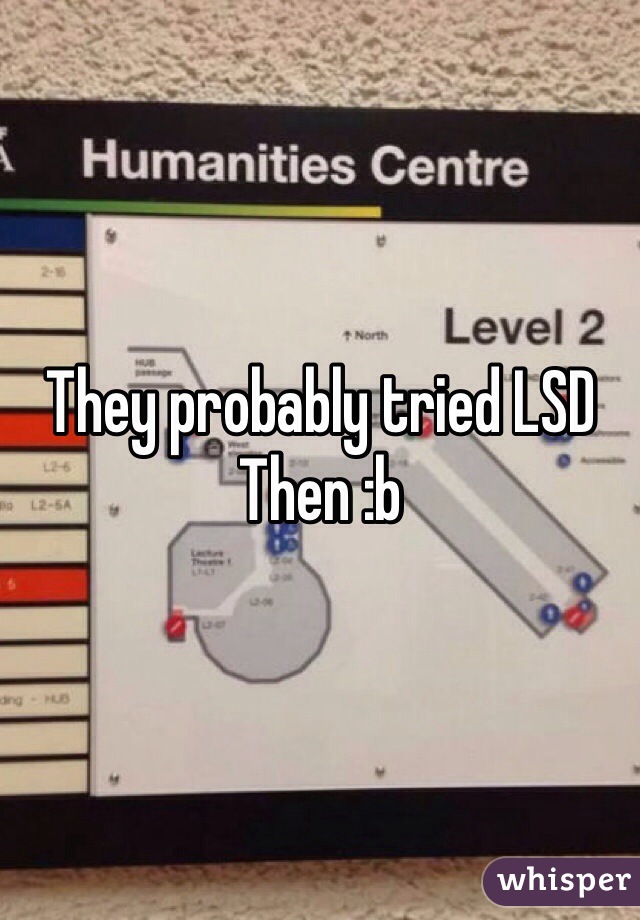 They probably tried LSD Then :b