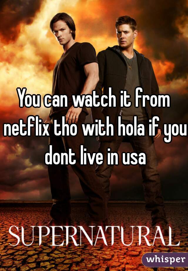 You can watch it from netflix tho with hola if you dont live in usa