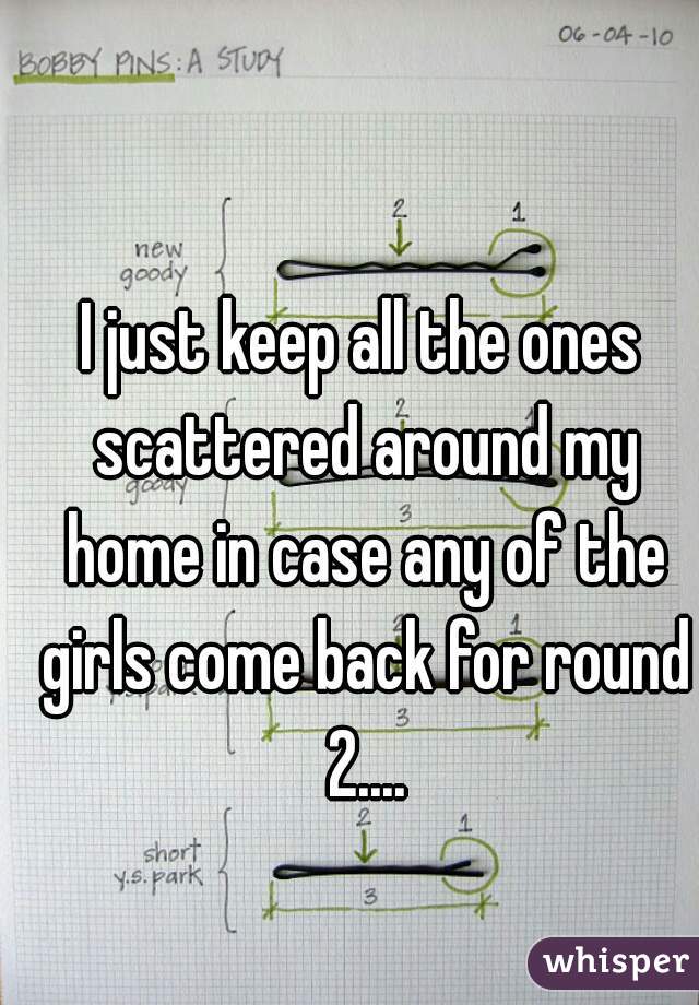 I just keep all the ones scattered around my home in case any of the girls come back for round 2....