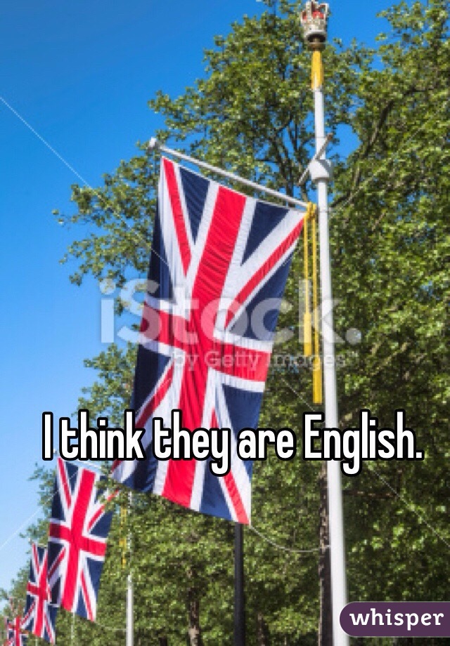 I think they are English.