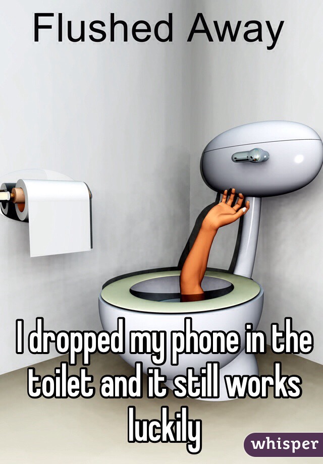 I dropped my phone in the toilet and it still works luckily 