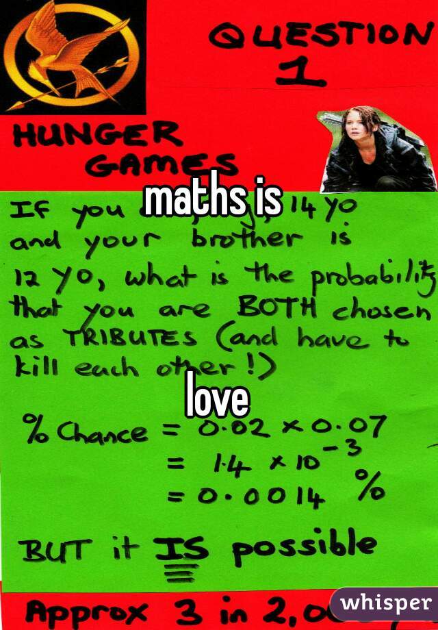maths is 


love